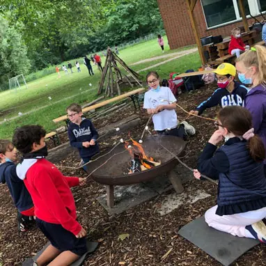 outdoor learning campfire